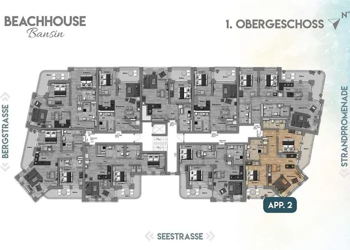 Апартаменты Beachhouse Bansin App 02 Херингсдорф