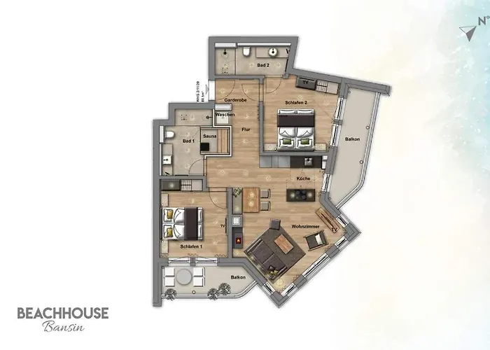 Апартаменты Beachhouse Bansin App 02